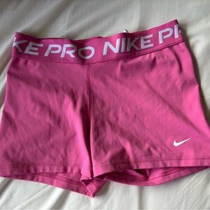 Nike Pink Dri-FIT Athletic Shorts with Branded Waistband